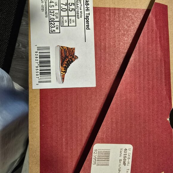 Vans SK8-Hi Tapered Women's Shoes Size 7.0 Tiger Print Sneakers NEW - Picture 7 of 7